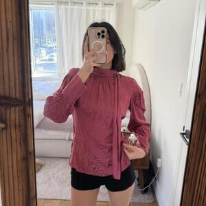 Rose Rebecca Taylor silk blouse